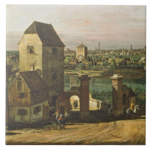 Carreau Vue de Munich, C. 1761 (huile sur la toile)
