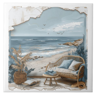 Carreau Vue de plage - Fenêtre Vue de plage
