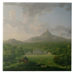 Carreau Vue de Powerscourt, comté Wicklow, c.1760-2 (huil