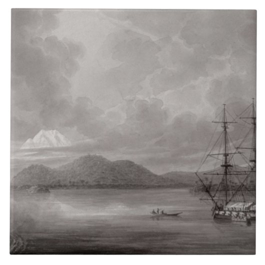 Carreau Vue de Rio De Manille (lithographie) (Devant)