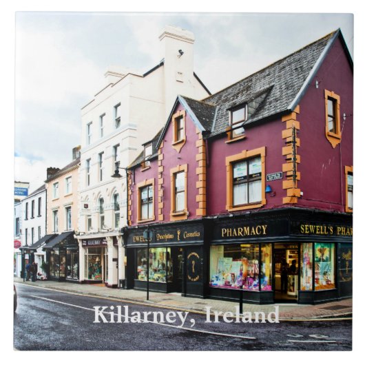 Carreau Vue de rue de Killarney, Irlande (Devant)