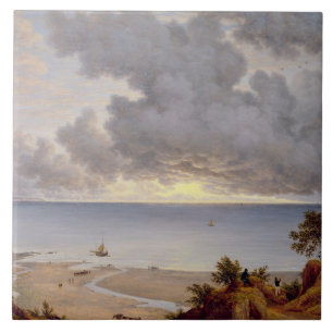 Carreau Vue de Shanklin, île du Wight, c.1827 (huile