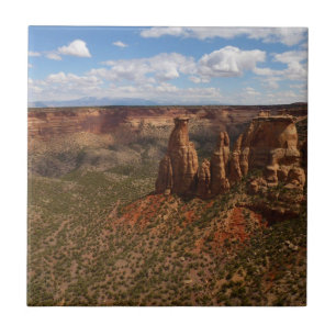 Carreau Vue depuis le sentier Canyon Rim à Colorado Monume