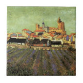 Carreau Vue des Saintes Maries par Vincent van Gogh (Devant)