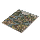 Carreau Vue du Bosphore entrant de la Mer Noire, (Côté)