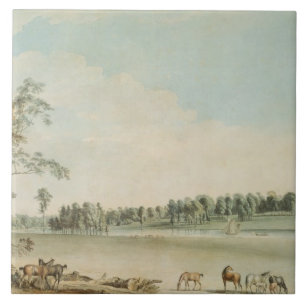 Carreau Vue du nord-ouest de loge de Wakefield dans
