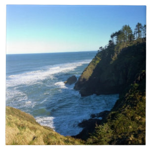 Carreau Vue du phare de North Head, Washington