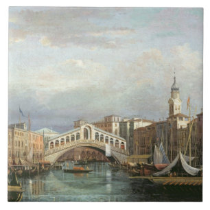 Carreau Vue du pont de Rialto à Venise