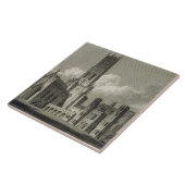 Carreau Vue du sud-est de l'abbaye de Fonthill, 1812 (Côté)