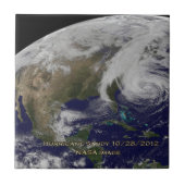 Carreau Vue satellite de l'ouragan Sandy (Devant)