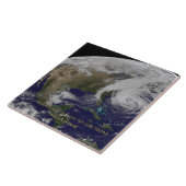 Carreau Vue satellite de l'ouragan Sandy (Côté)