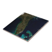 Carreau Vue Satellite Sur La Floride. (Côté)