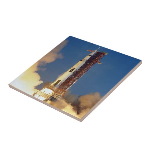 Carreau Vue sol de la mission spatiale de la lune (Côté)