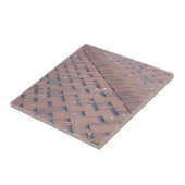 Carreau Vue supérieure des bardeaux bruns de toit avec des (Côté)