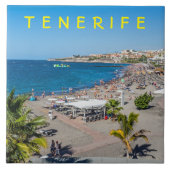 Carreau Vue sur la plage de Tenerife (Devant)