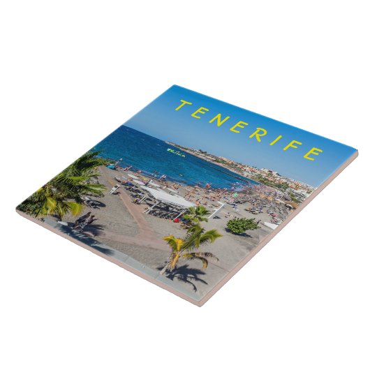 Carreau Vue sur la plage de Tenerife (Côté)