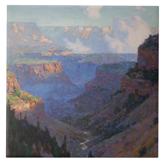 Carreau Vue sur le Grand Canyon (par E.H. Potthast) (Devant)