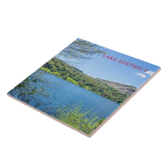 Carreau Vue sur le lac Grasmere tuce céramique (Côté)