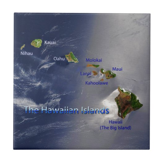 Carreau Vue sur les îles Hawaiiennes (Devant)