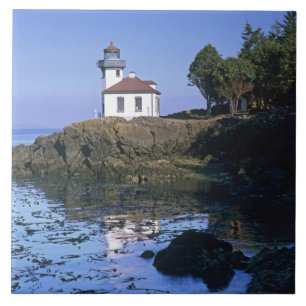 Carreau WA, île San Juan, phare de Lime Kiln