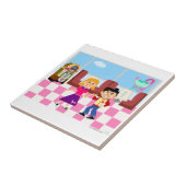 Carreau Wagon-restaurant d'houblon de chaussette de (Côté)