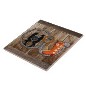 Carreau Wagon Wheel Western Cowboy (Côté)