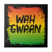 Carreau Wah Gwaan Jamaican Rasta Caribbean Kitchen (Devant)
