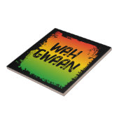 Carreau Wah Gwaan Jamaican Rasta Caribbean Kitchen (Côté)