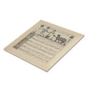 Carreau Walter Crane Baa Baa Mouton Noir Comptine (Côté)