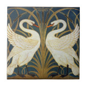 Carreau Walter Crane - Swan, Rush Et Iris Art Nouveau (Devant)