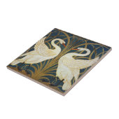 Carreau Walter Crane - Swan, Rush Et Iris Art Nouveau (Côté)
