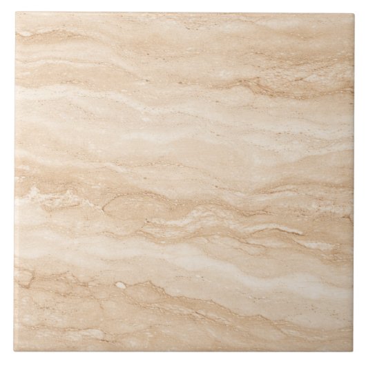Carreau Warm Travertine Stone – Premium Ceramic Tile (Devant)