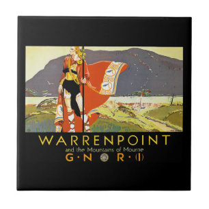 Carreau Warrenpint et les montagnes de Mourne