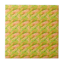 Wasabi Vert Terreux Art Abstrait Floral