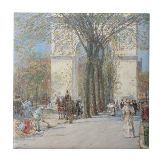 Carreau Washington Arch, Spring de Frederick Childe Hassam (Devant)