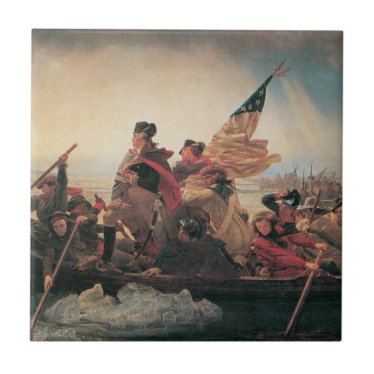 Carreau Washington traversant le Delaware par Emanuel Leut (Devant)
