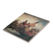 Carreau Washington Traverser le Delaware par Emanuel Leutz (Côté)