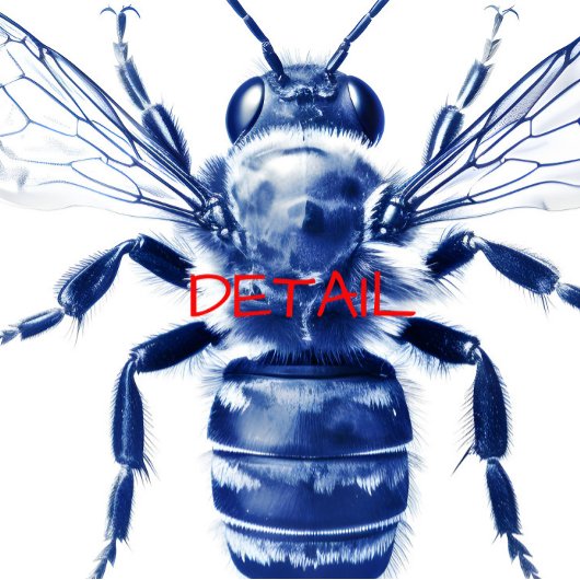 Carreau Wasp Faux Cyanotype -