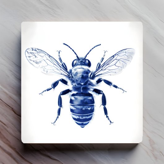 Carreau Wasp Faux Cyanotype -