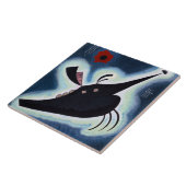 Carreau Wassily Kandinsky - Noir Pointu, (Côté)