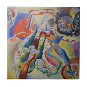 Carreau Wassily Kandinsky Rouge tache classique Art Abstra