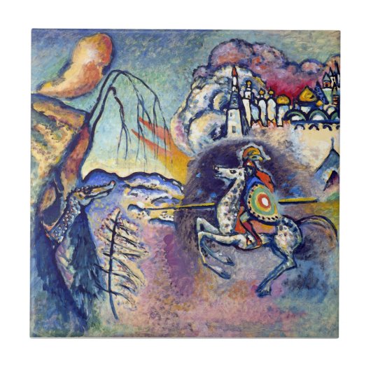 Carreau Wassily Kandinsky - Saint Georges & Les Cavaliers (Devant)