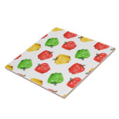 Carreau Watercolor Chilli Peppers Pattern  (Côté)