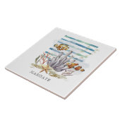 Carreau Watercolor CLOH FISH Design, Beach MARGATE (Côté)