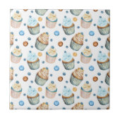 Carreau Watercolor cupcakes (Devant)