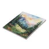 Carreau Watercolor Summer Mountain (Côté)