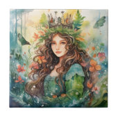 Carreau Watercolour Forest Princess (Devant)