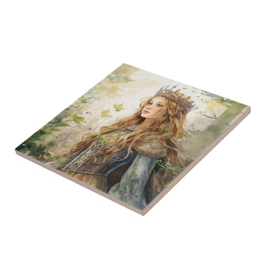 Carreau Watercolour Forest Princess (Côté)