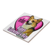Carreau Welsh Corgi Saint Valentin (Côté)