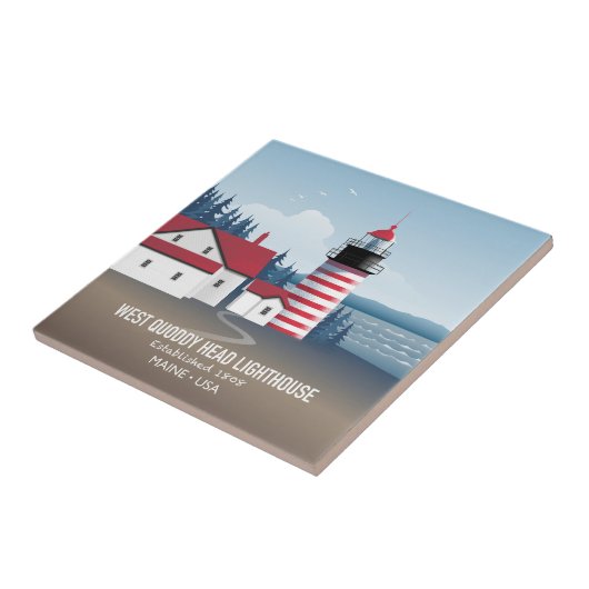 Carreau West Quoddy Head Lighthouse (Côté)